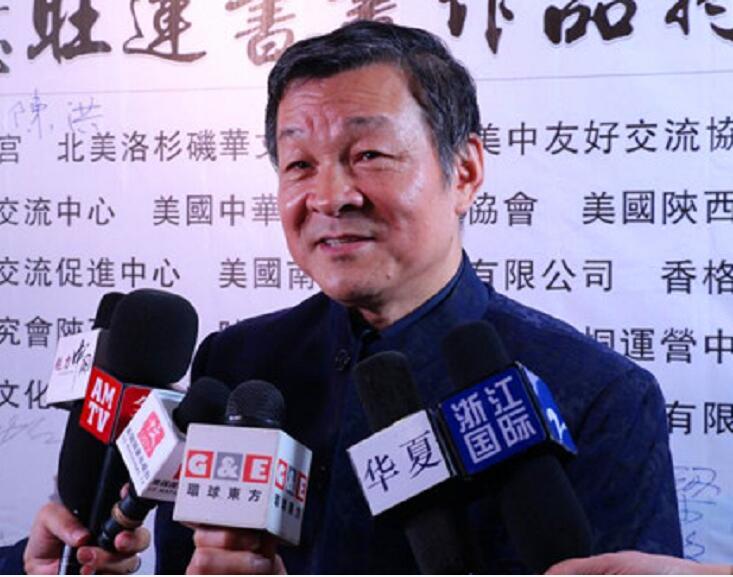 万广辉教授禅意书画特展开幕,百位高僧百事百顺书法